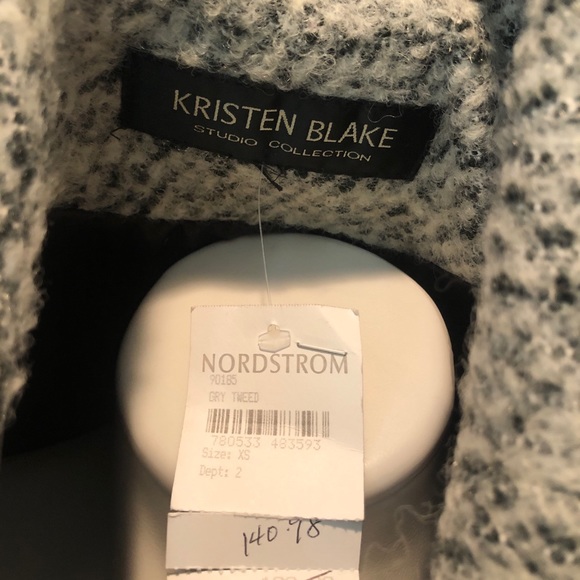 Nordstrom Womens Gray Wool Coat - Picture 7 of 9